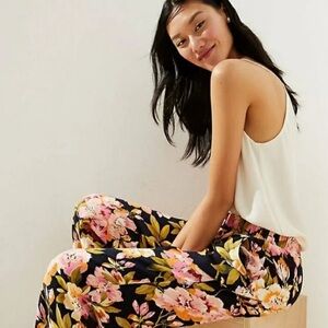 NEW Ann Taylor LOFT Floral Fluid Wide Leg Pants